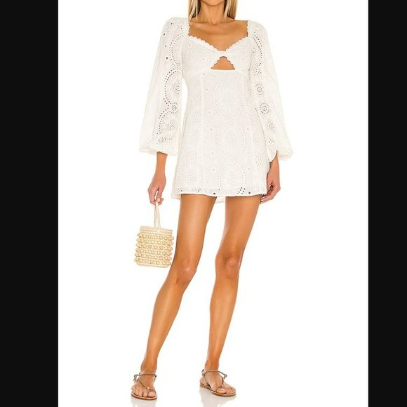 MAJORELLE Dresses & Skirts - Majorelle - Lizzy Mini Dress - White - Size Small - Like New!